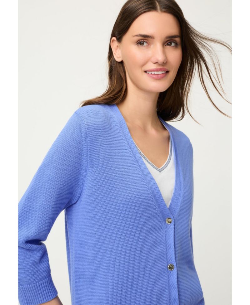 Women's Solid V-Neck Cardigan
