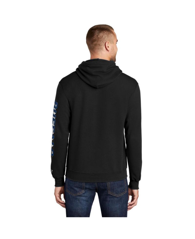 Men's Black Buffalo Bills Wordmark Logo Pullover Hoodie