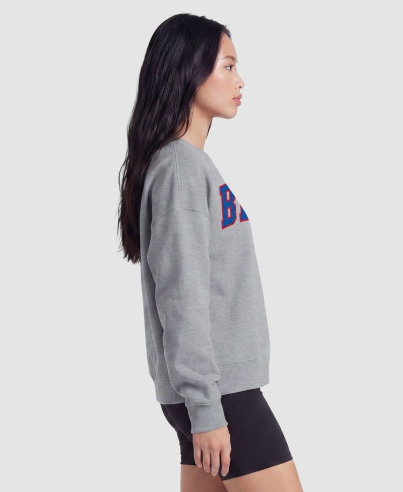 Women's Buffalo Bills Fleece-Lined Crewneck Sweatshirt