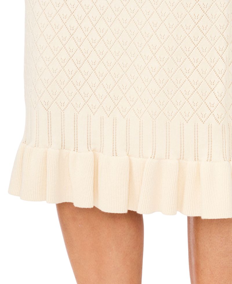 Women's Pointelle Pencil Skirt