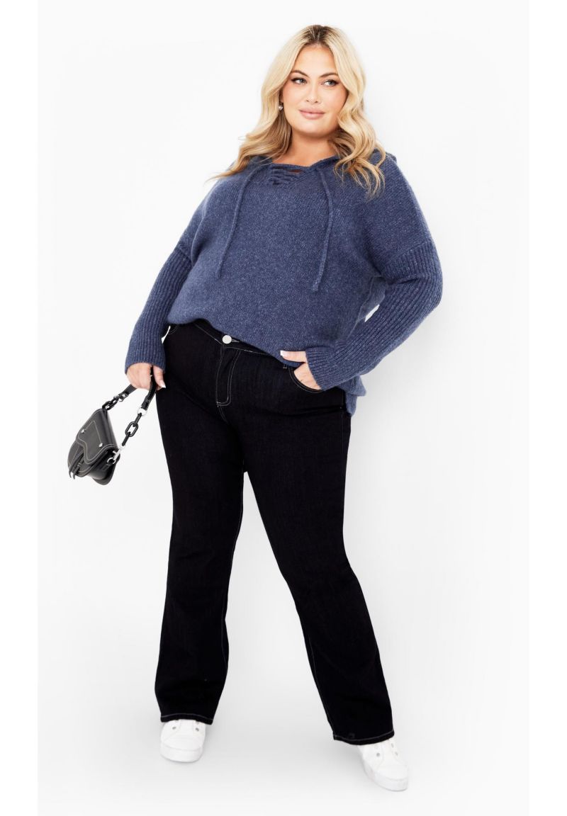 Women's Plus Size Rory Laceup Sweater