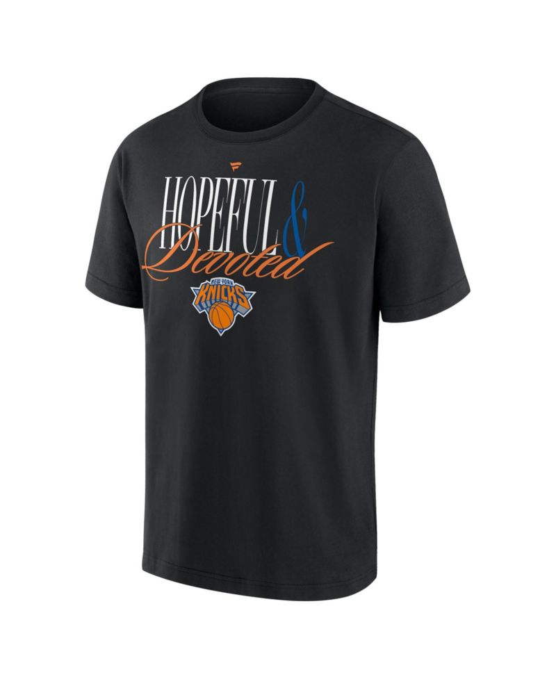 Men's Black New York Knicks Devoted Heavyweight T-Shirt