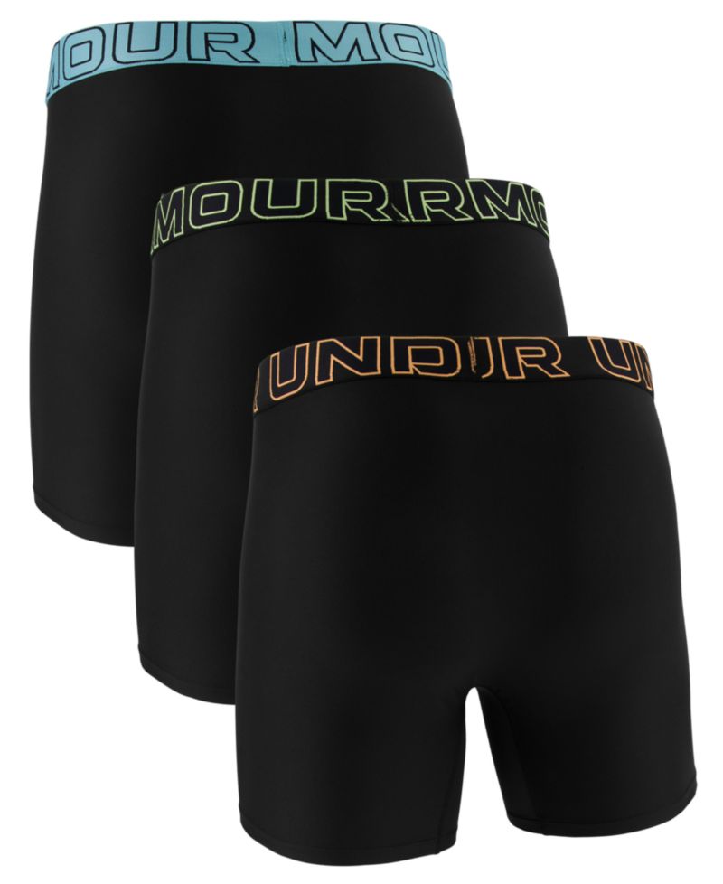 Men's Performance Tech Solid 6" Boxer Briefs, 3-Pack