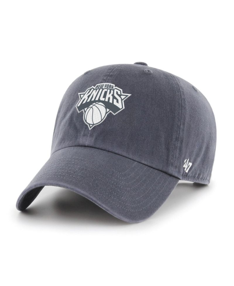 Men's and Women's '47 Navy New York Knicks Color Pack Clean Up Adjustable Hat