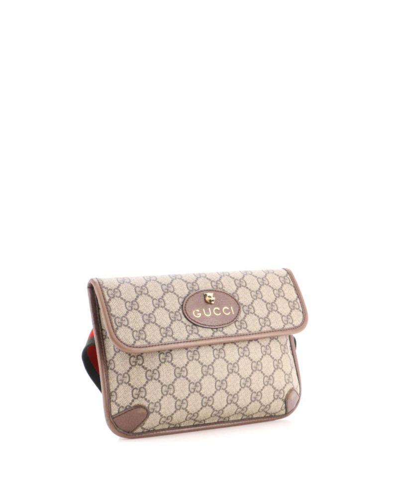 Neo Vintage Flap Belt Bag GG Coated Canvas