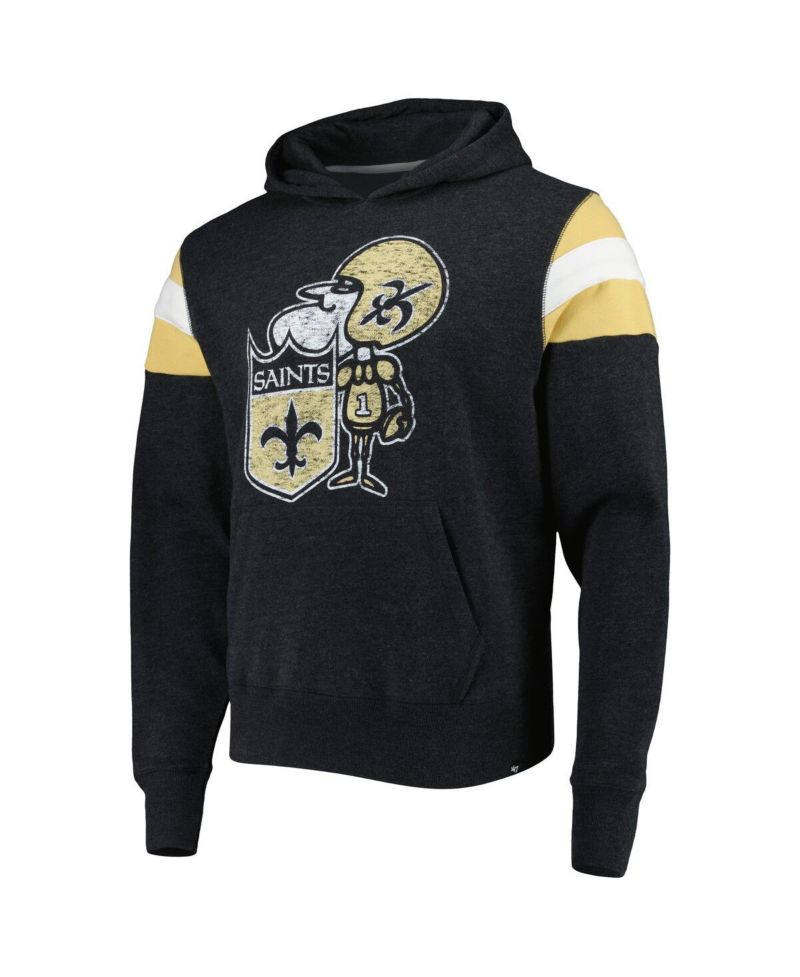 Men's Black New Orleans Saints Legacy Premier Nico Pullover Hoodie