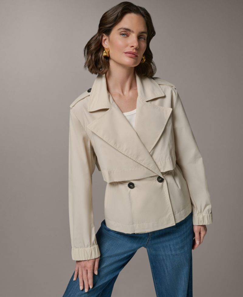 Women's Double-Breasted Flanged Jacket