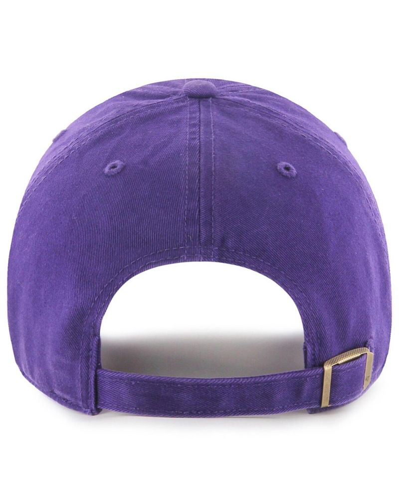 Men's Purple ECU Pirates Powder Purple Tonal Script Clean Up Adjustable Hat