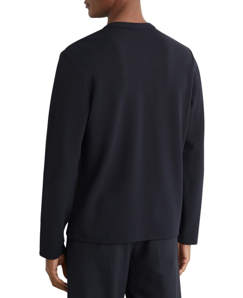 Men's Salvator Textured Long-Sleeve Henley T-Shirt