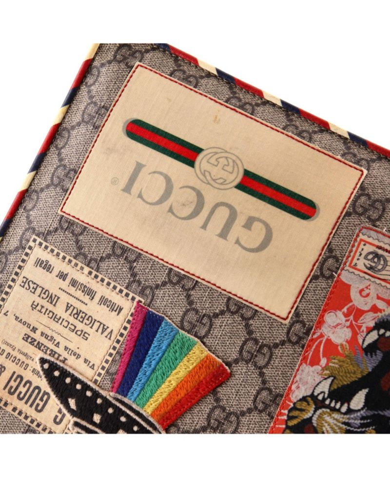 Gucci Pre-Owned Courrier GG Coated Canvas Zipper Pouch