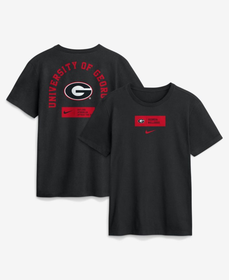 Men's Black Georgia Bulldogs Primetime Crew T-Shirt