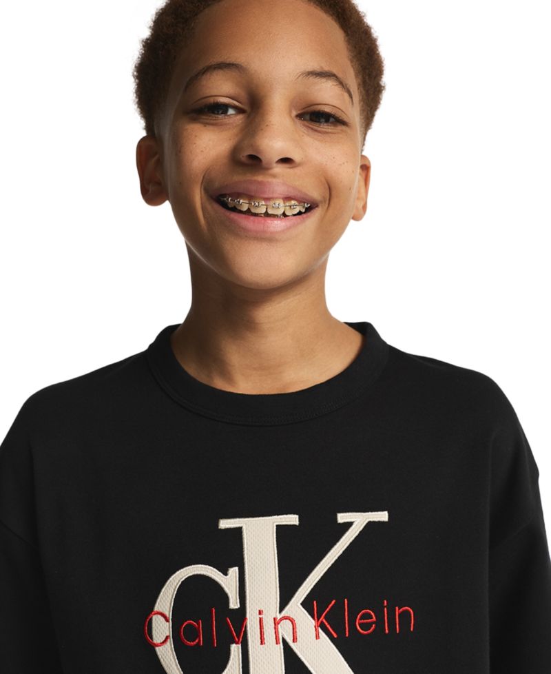 Boys' 8-16 Mesh Applique Short-Sleeve T-Shirt