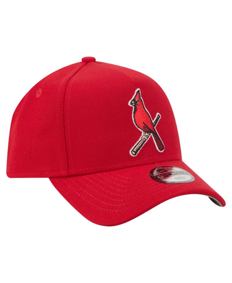 Big Boys and Girls Red St. Louis Cardinals Cooperstown Logo 9FORTY A-Frame Adjustable Hat