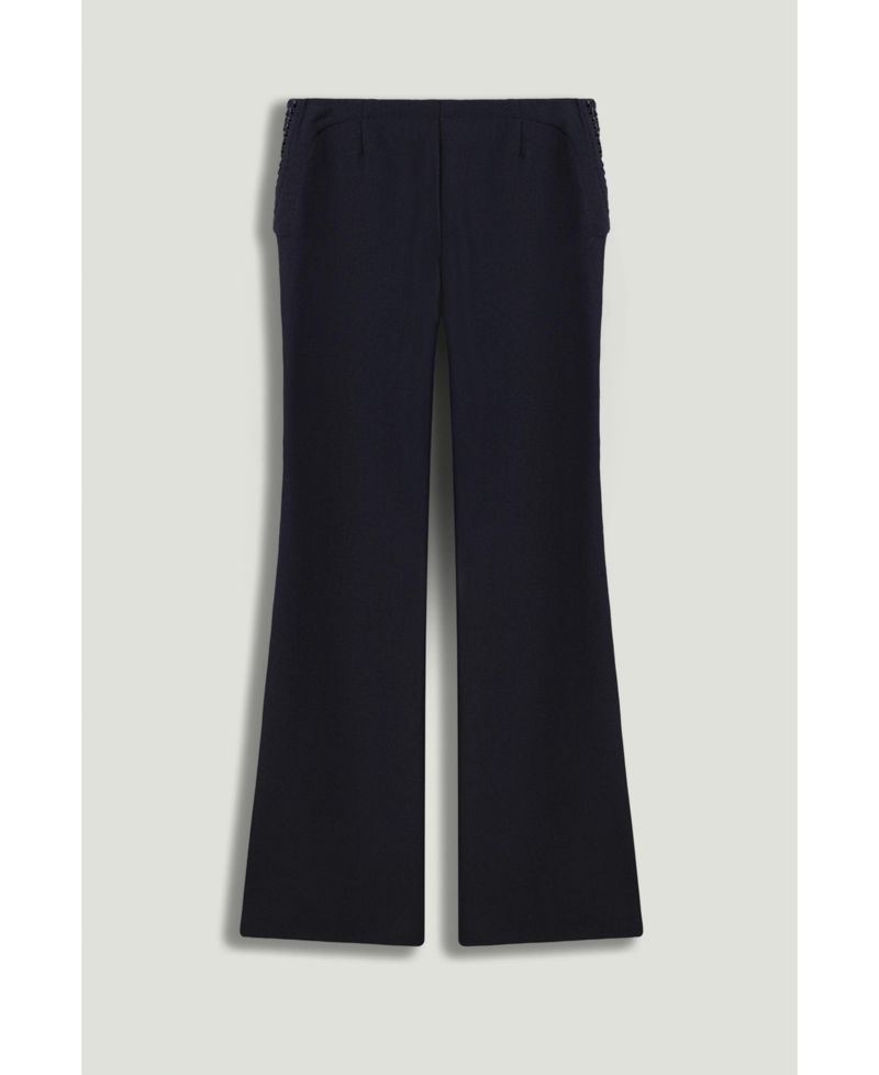 Women's Side-Tie Low-Rise Slim Fit Trousers