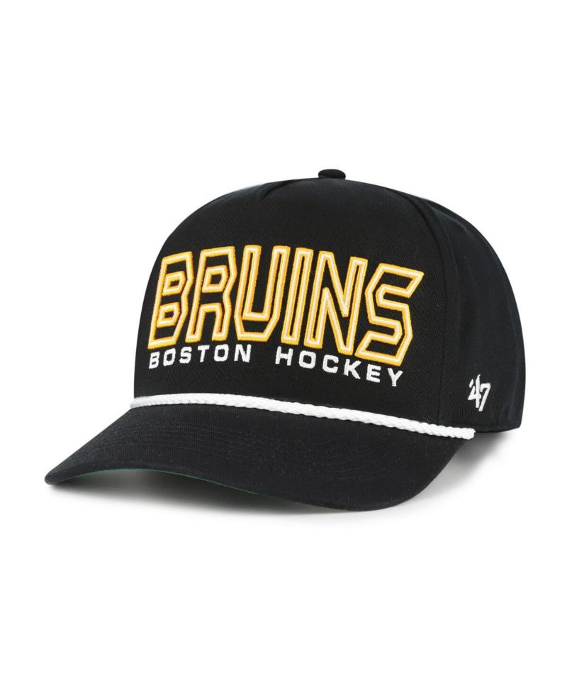 Men's Black Boston Bruins Byline Hitch Adjustable Hat