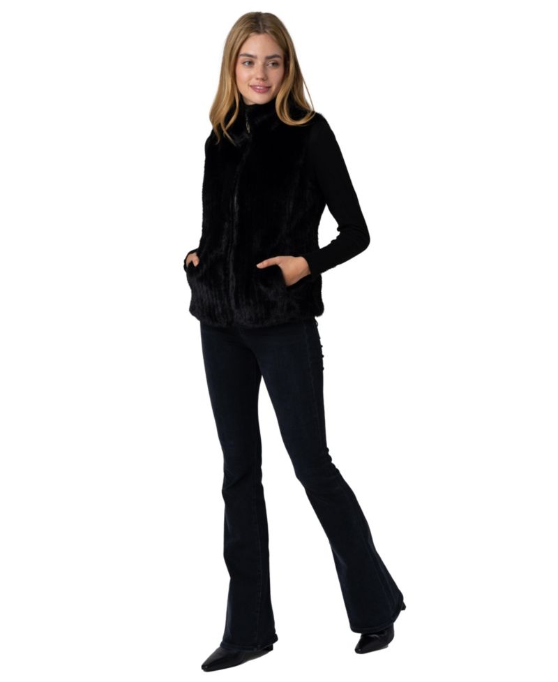 Women's Reversible Faux Fur Vest
