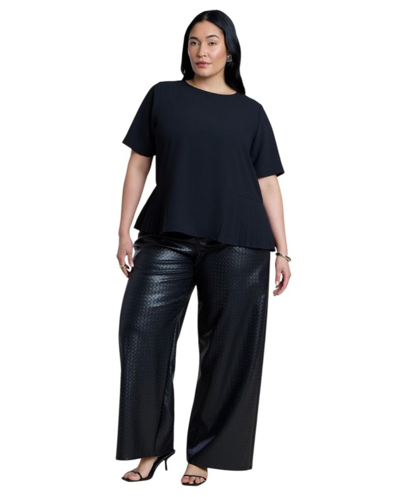 Women's Pleated Hem Top