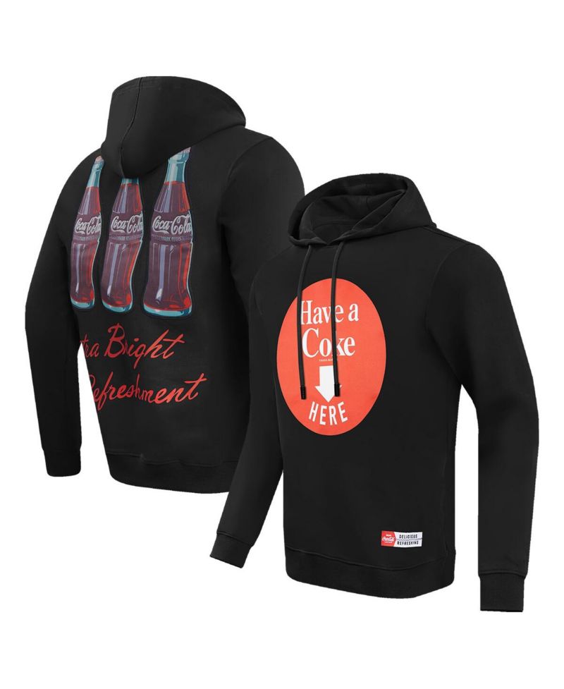Men's Black Coca-Cola Have A Coke Here Pullover Hoodie