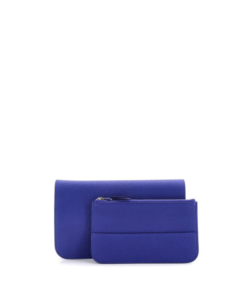 Pre-Owned Hermes Dogon Duo Combined Wallet Leather