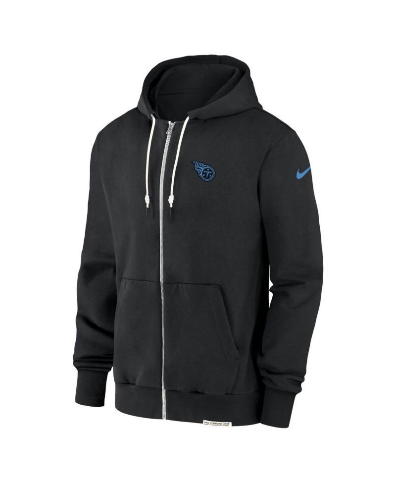 Men's Black Tennessee Titans Sideline Performance Full-Zip Hoodie Jacket