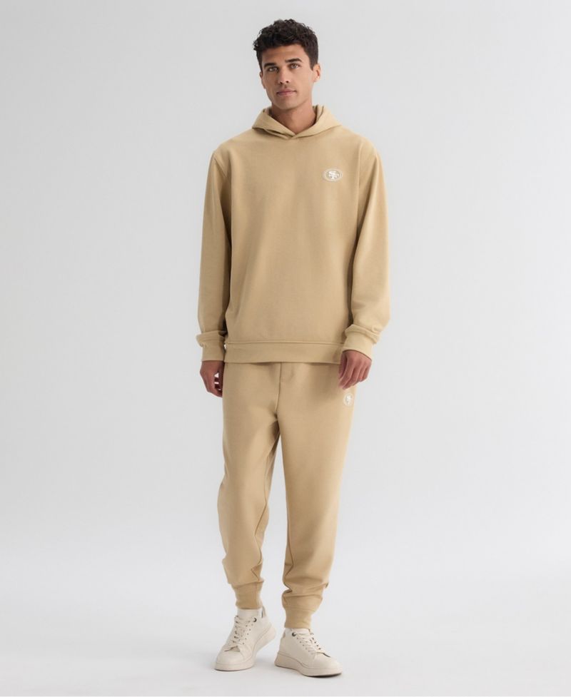 Men's Tan San Francisco 49ers Clutch Fleece Tri-Blend Joggers