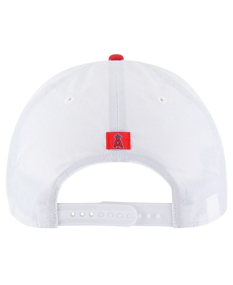 Men's White Los Angeles Angels Lineman Hitch Adjustable Hat