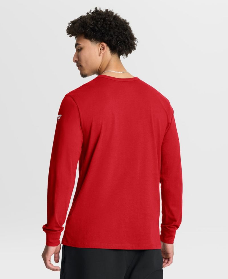 Men's Red Chicago Blackhawks Authentic Pro Property Of Practice Long Sleeve T-Shirt