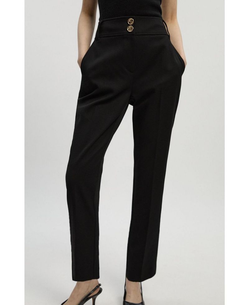 Women's Textured Stretch Straight Leg Trouser