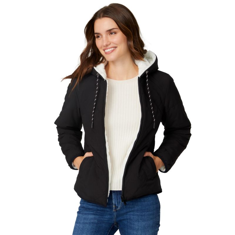 Women's Hooded Cirrus Quilted Reversible Jacket