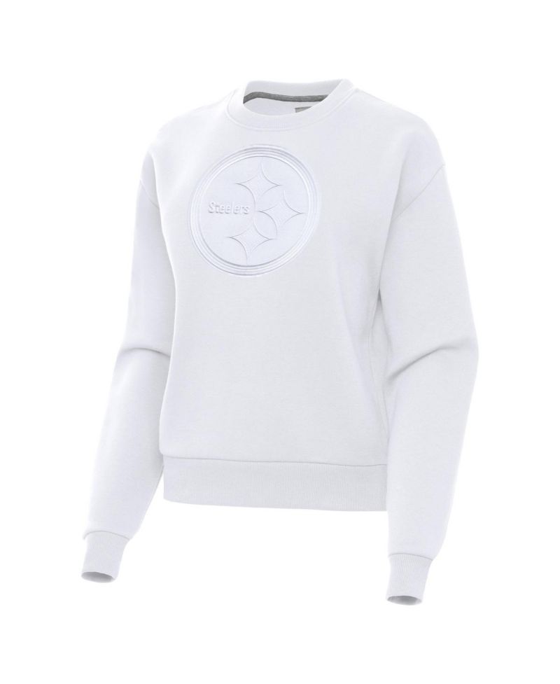 Women's White Pittsburgh Steelers Victory Pullover Sweatshirt