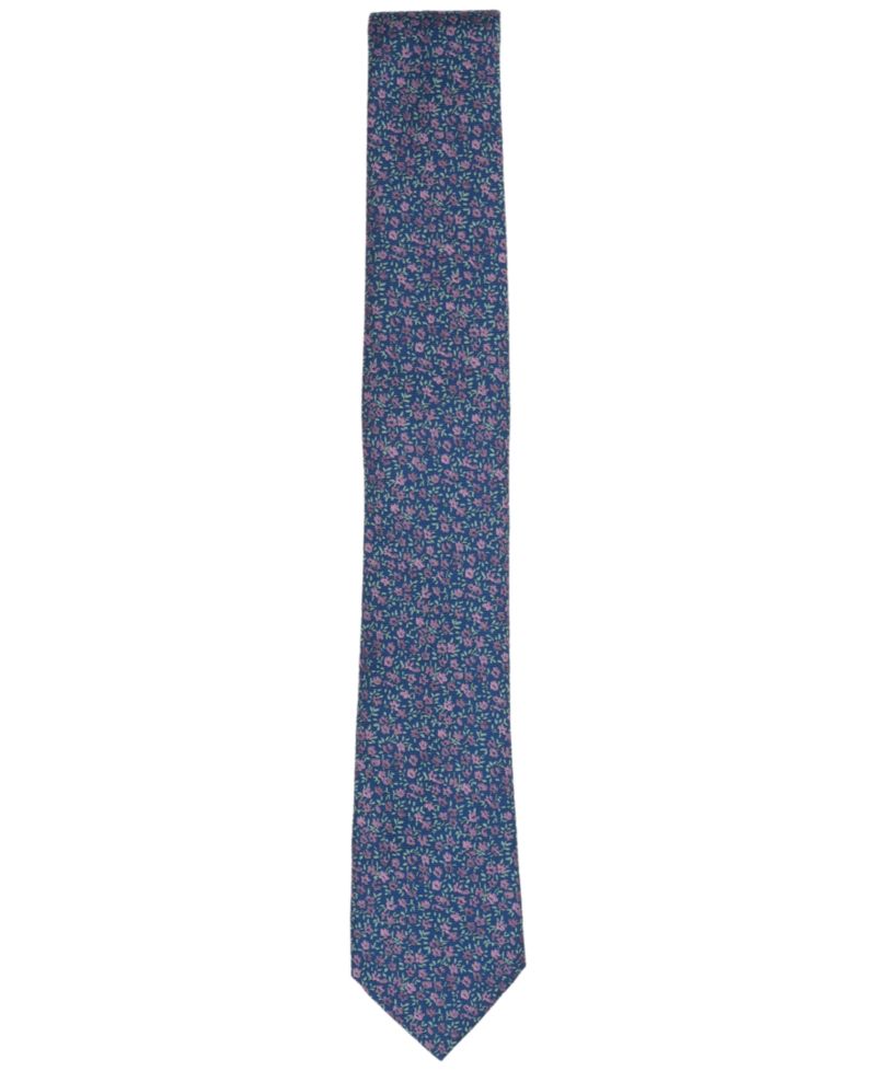 Men's Yvonne Floral Skinny Tie