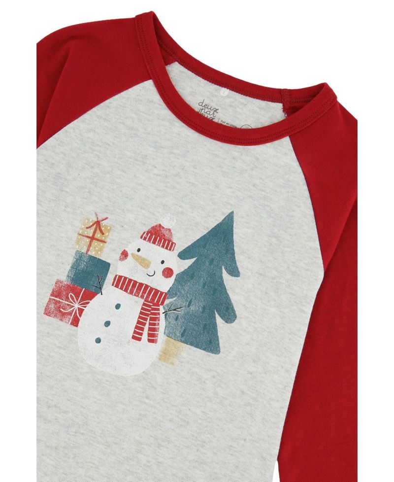 Little and Big 6-12 Unisex Cotton Two Piece Christmas Pajama Set Christmas Print
