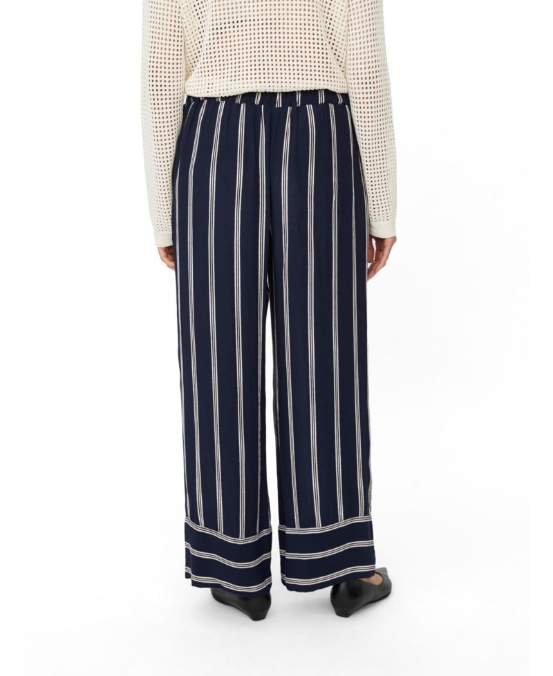 Women's MaPattys Striped Wide Leg Trousers
