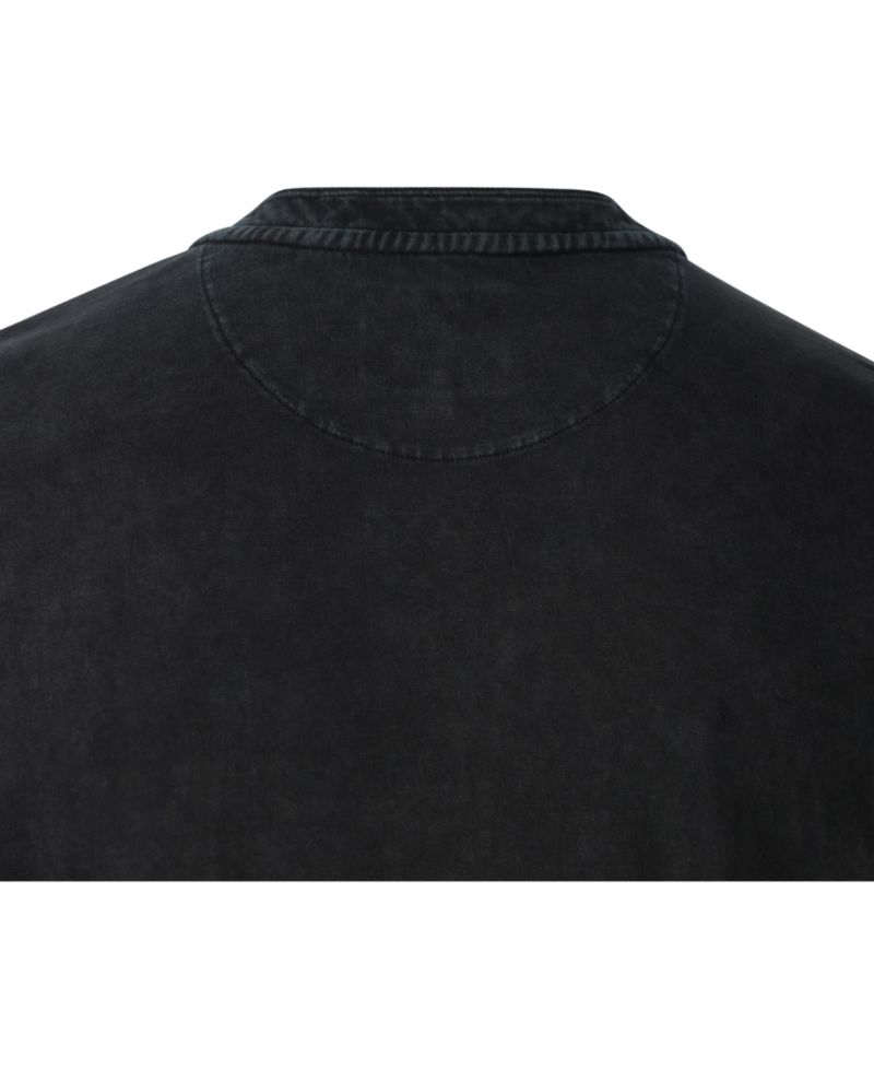 Men's Vintage Wash Short Sleeve Pocket Henley