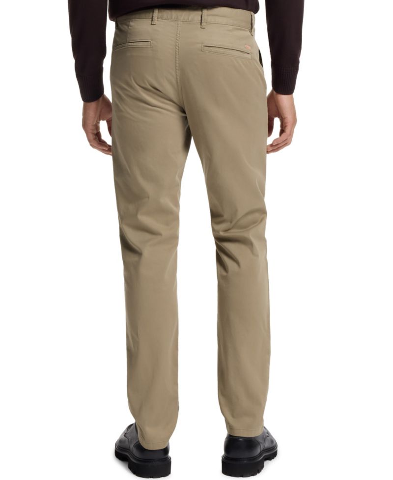 Men's Stretch-Cotton Satin Slim-Fit Chinos
