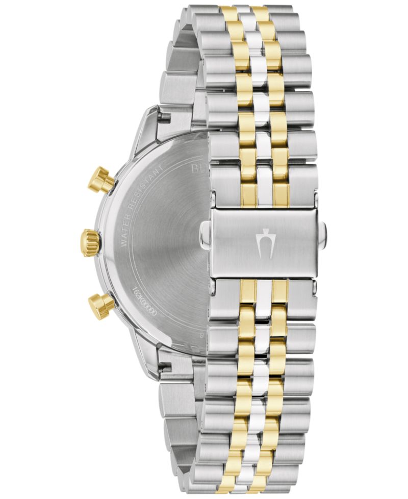 Men's Classic Chronograph Two-Tone Stainless Steel Bracelet Watch 41mm
