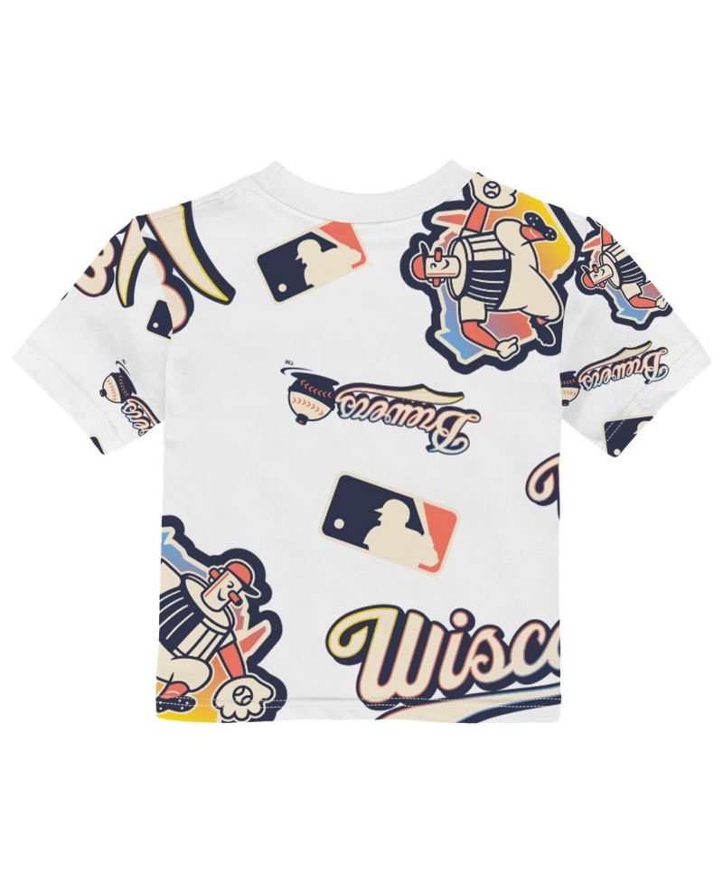Baby Boys and Girls White Milwaukee Brewers 2026 City Connect Game Day T-Shirt