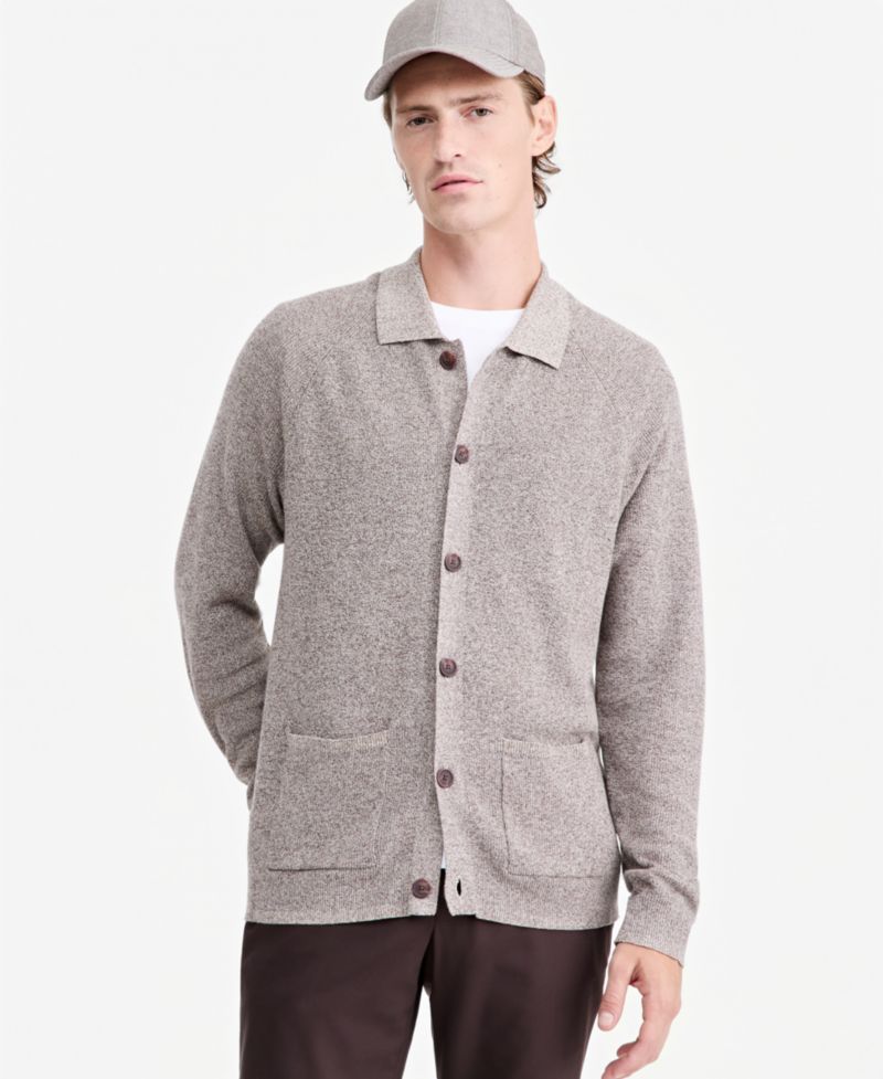 Men's Pretwist Button-Down Raglan Cardigan, Macy's Exclusive