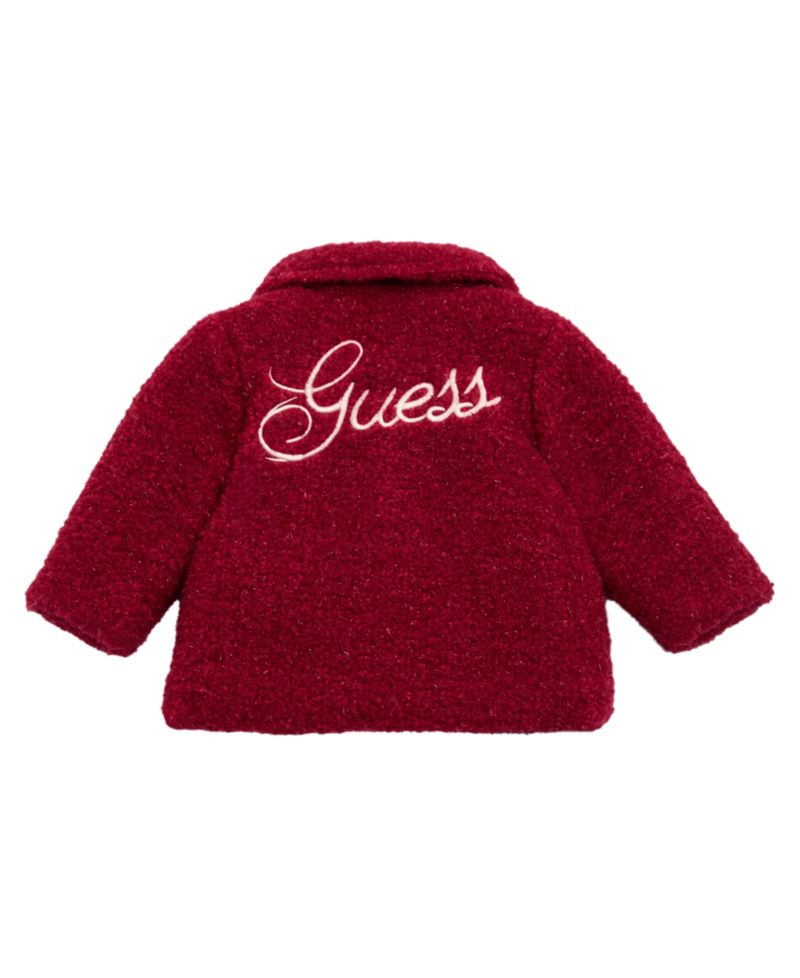 Baby Girls Lurex Sherpa Padded Coat