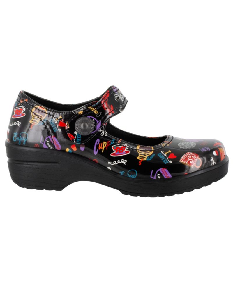 Easy Works by Women's Letsee Mary Jane Clogs