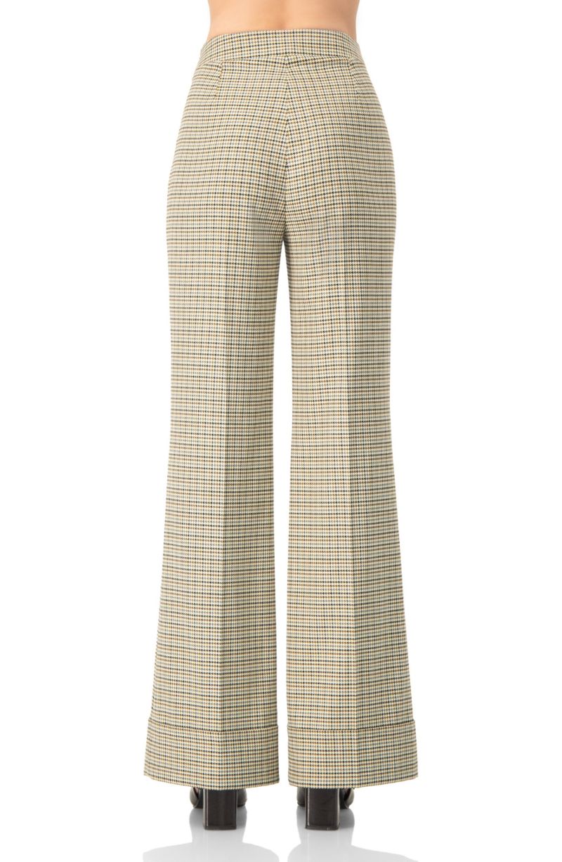 Women's High-Waisted Semi-Flare Trousers