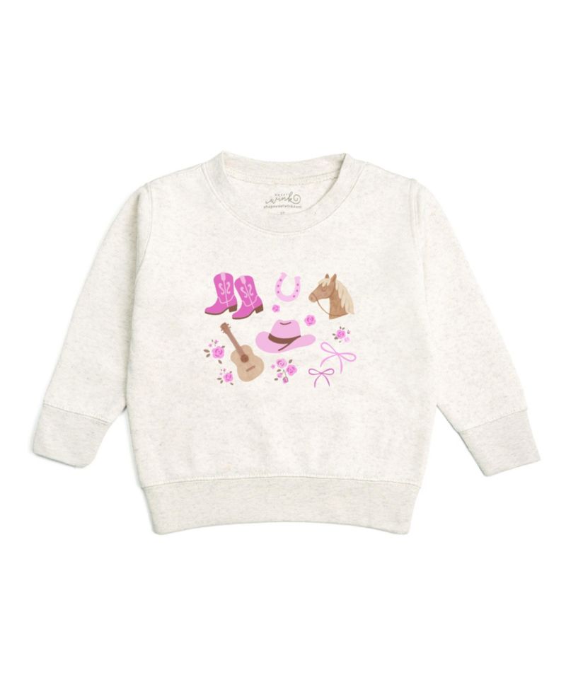 Girls' (5-8) Western Girlie Sweatshirt