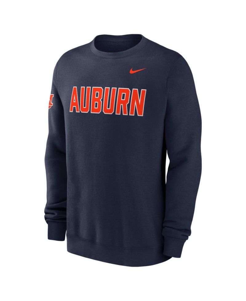 Men's Navy Auburn Tigers 2026 Sideline Club Sweatshirt