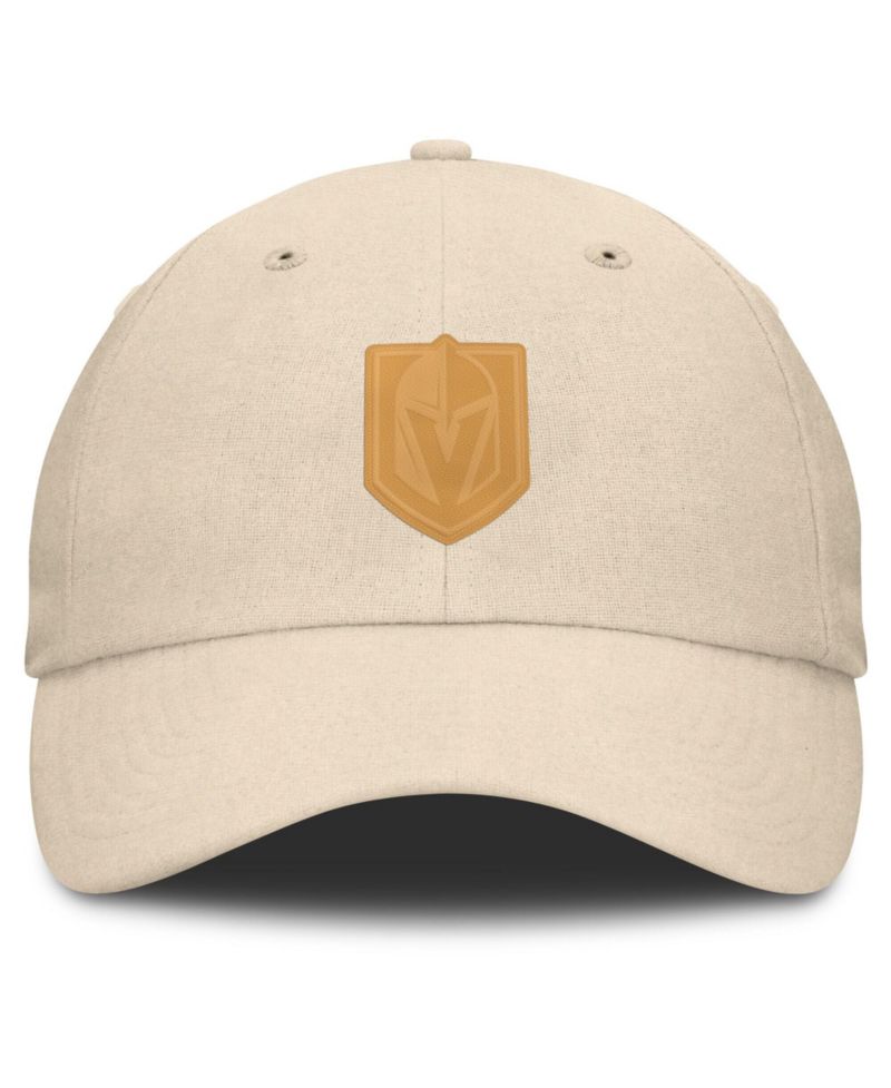 Men's Tan Vegas Golden Knights Front Office Canvas Adjustable Hat