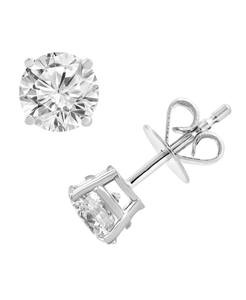 Certified Lab Grown Diamond Stud Earrings (3 ct. t.w.) in 14k White, Yellow or Rose Gold