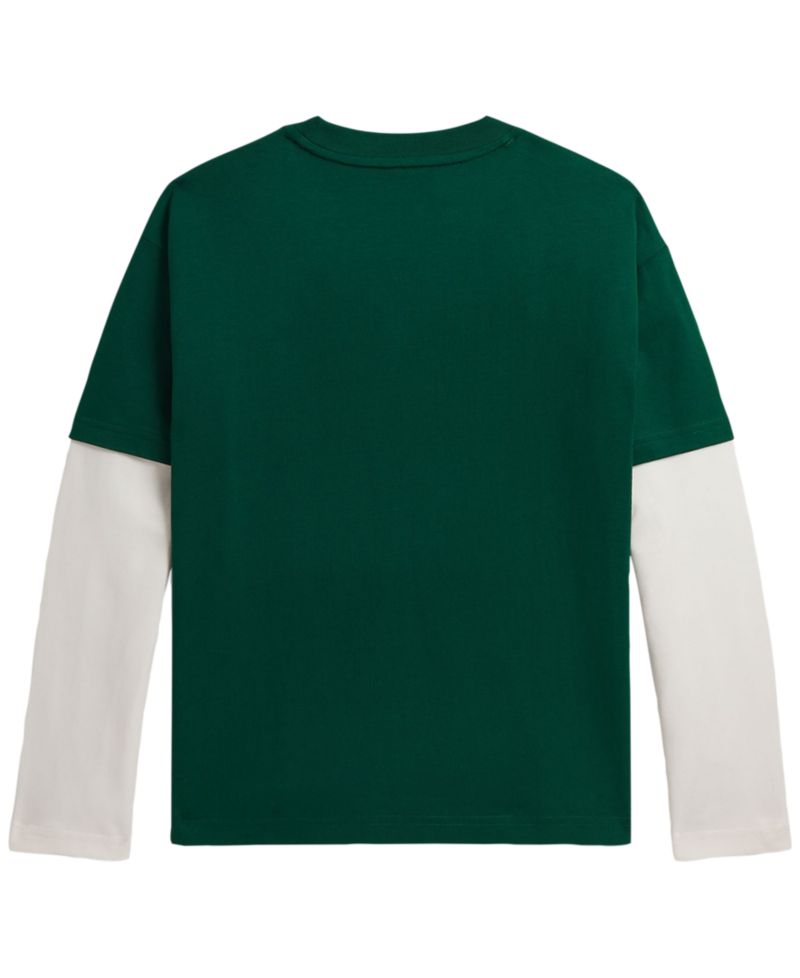Boys' 8-20 Big Fit Cotton Layered Effect T-Shirt