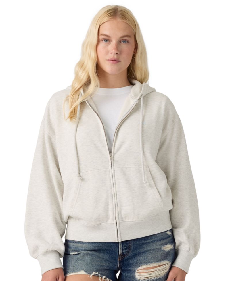 Plus Size Long-Sleeve Full-Zip Hoodie