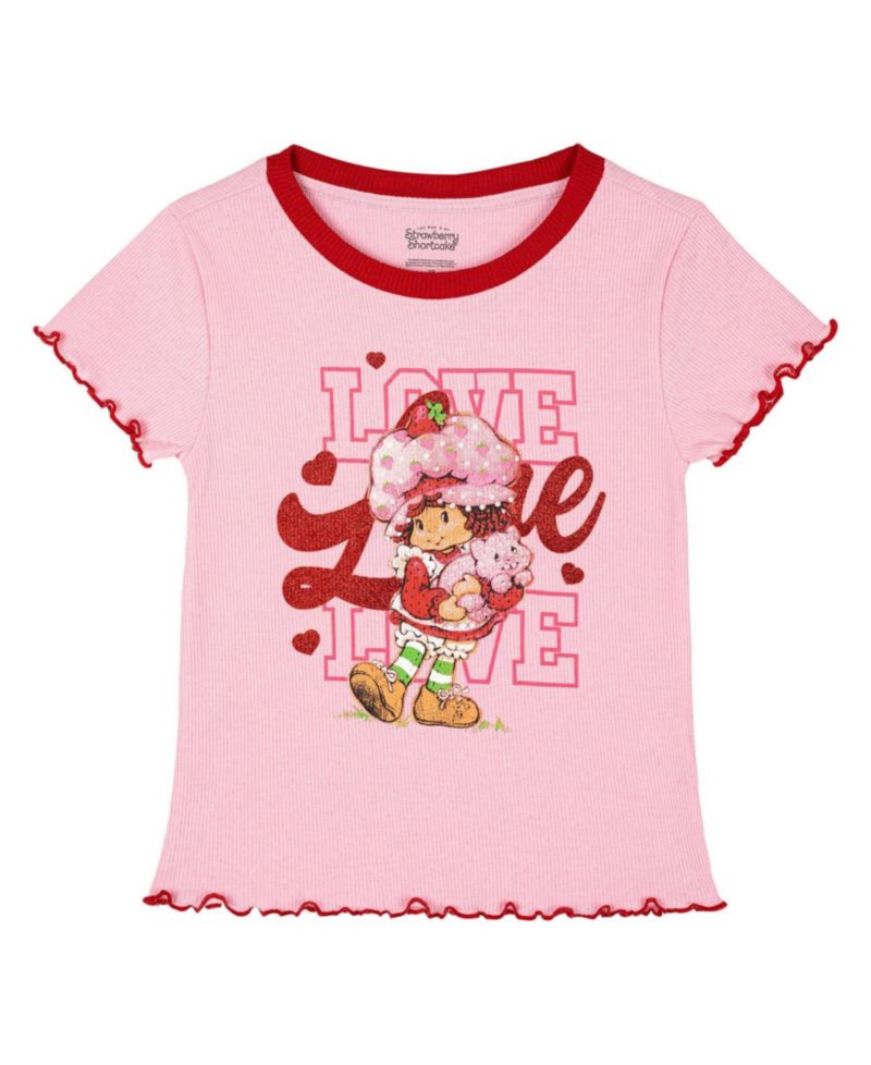 Girls' 5-12 2-Piece Short Sleeve T-Shirt and Flare Pants Set