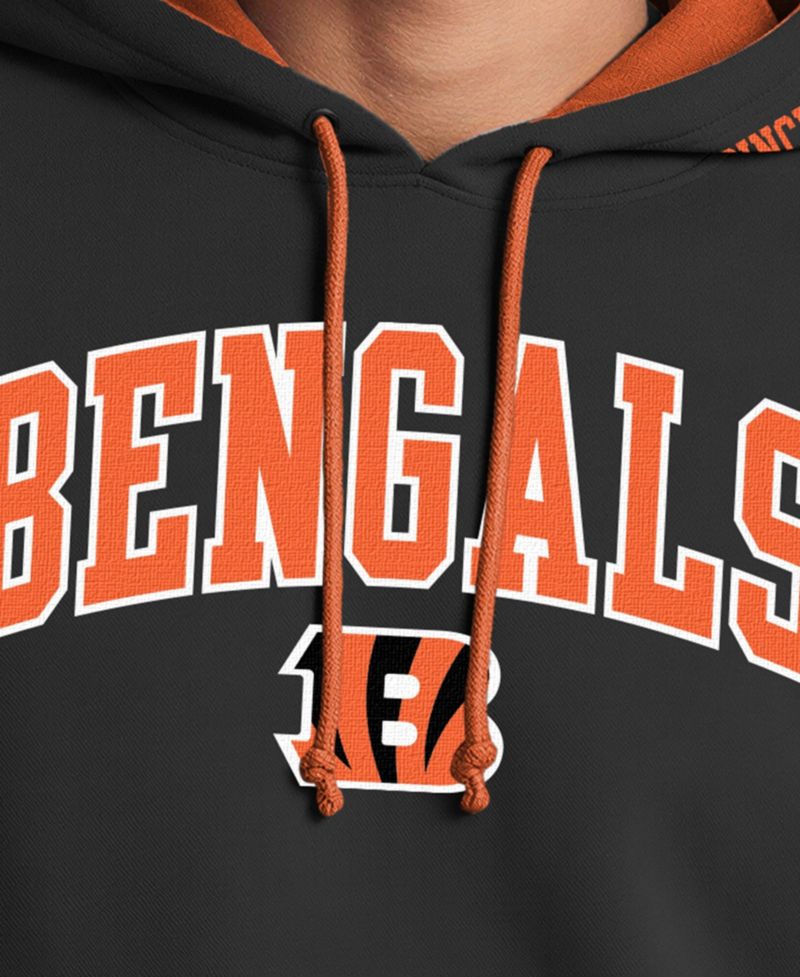 Men's Black/Orange Cincinnati Bengals Contrast Hoodie