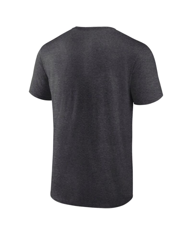 Men's Heather Charcoal Calgary Flames Authentic Pro Core Primary T-Shirt